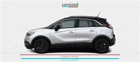 Dimensions: Opel Crossland X 2017-2020 vs. Opel Mokka 2012-2016