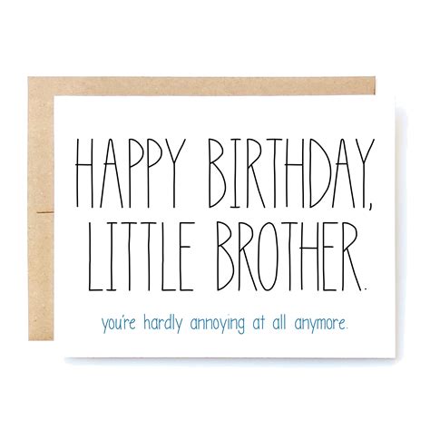 Funny Birthday Card Birthday Card for Brother Brother - Etsy UK