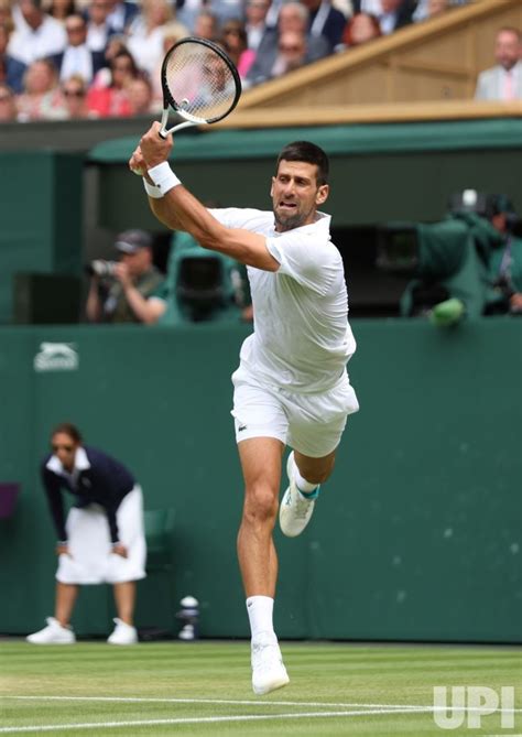 Photo: Novak Djokovic Vs Herbert Hurkacz at Wimbledon 2023 ...