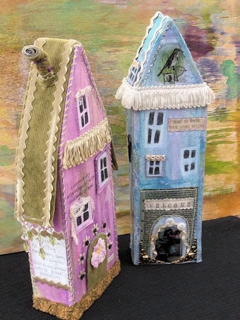 Pink and Blue fairy storyBook Cottages | the pink on is in m… | Flickr