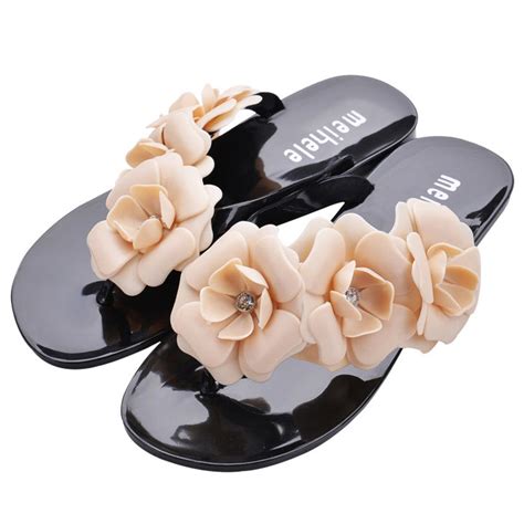 Women's Summer Flip Flops With Flowers | Sweet Girls Slippers | ZORKET | ZORKET