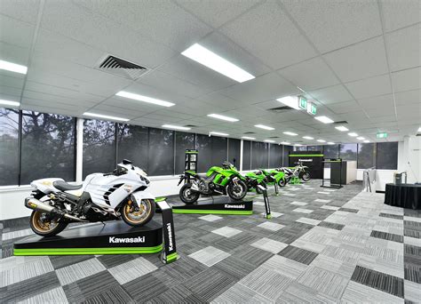 Kawasaki - Showroom | Motorcycle showroom, Motorcycle showroom design ...