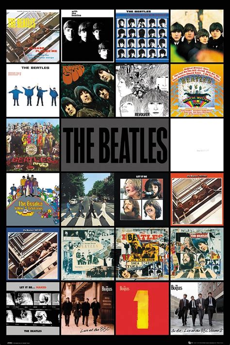 Poster, Quadro The Beatles - Albums | Poster sul muro | 3+1 GRATIS ...