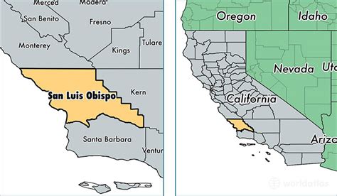 San Luis Obispo County, California / Map of San Luis Obispo County, CA / Where is San Luis ...