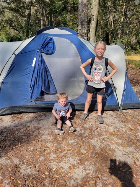 Camping at Manatee Springs State Park, FL