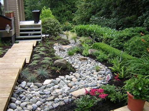 DIY Dry Creek Bed Ideas | Dry riverbed landscaping, Landscaping with ...