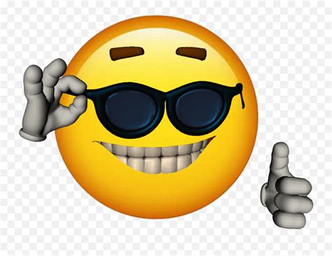 Pegatina Smiley Face Sunglasses Thumbs Up Emoji Meme Face De | Porn Sex Picture