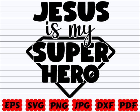 Jesus is My Super Hero SVG Jesus SVG Super Hero SVG - Etsy Ireland