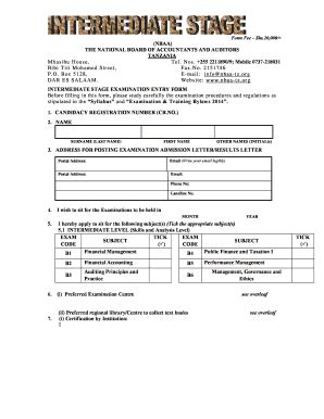 Nbaa Tanzania Fees Structure 2022 - Fill Online, Printable, Fillable, Blank | pdfFiller