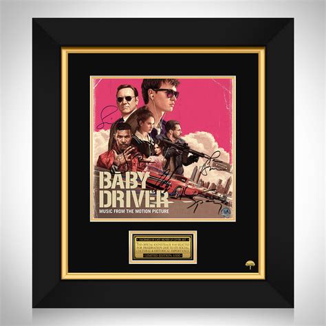 Baby Driver Soundtrack LP Cover Limited Signature Edition Custom Frame | RARE-T