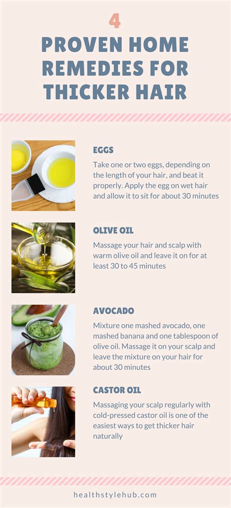 4 Proven Home Remedies for Thicker Hair http://ultrahairsolution.com ...