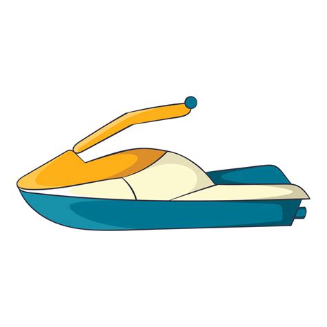 Jet ski icon, cartoon style 14693747 Vector Art at Vecteezy