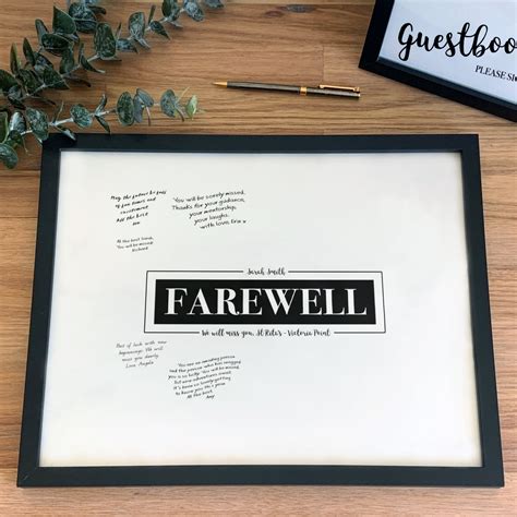 Farewell Party Sign Poster Guest Book Sign Coworker Farewell | Etsy