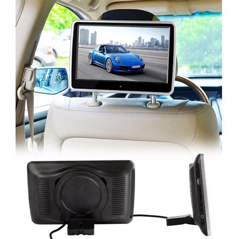 Car Headrest DVD Player 10.1" Digital Screen Monitor HDMI Game AVin/Out ...