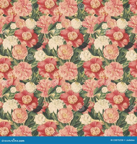Vintage Style Floral Background With Pink Blooms Royalty Free Stock Photos - Image: 23875238