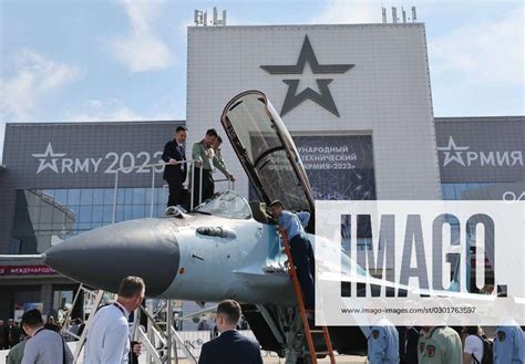 RUSSIA, MOSCOW REGION - AUGUST 15, 2023: A Mikoyan MiG-35 multirole ...