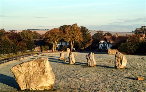 ANCIENT ART — Shown here is a section of Avebury, located in...