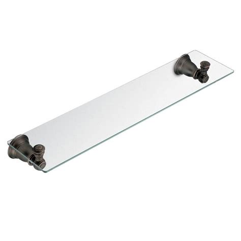 Moen Kingsley Oil-rubbed bronze Glass Bathroom Shelf at Lowes.com