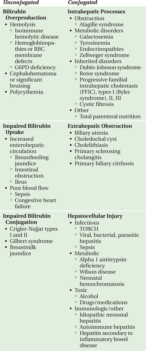 Hyperbilirubinemia Differential Diagnosis Medical