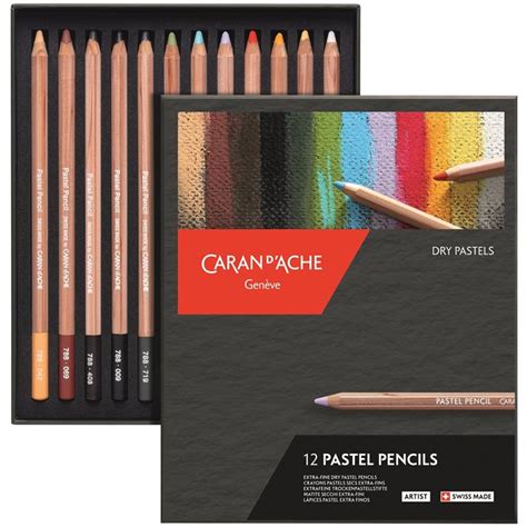 Caran d Ache Pastel Pencils 12 Assorted Set