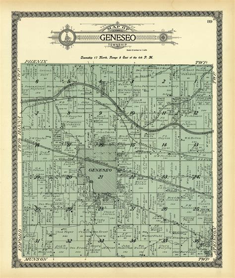 Map of Geneseo Township - Art Source International