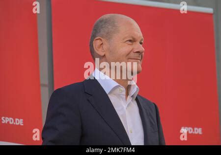 Olaf Scholz at an SPD election event on 3rd September 2021 at Zenner ...