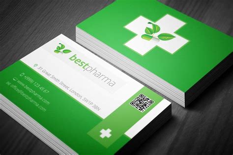 Pharmacy Business Card | Free business card templates, Medical business card, Business card ...