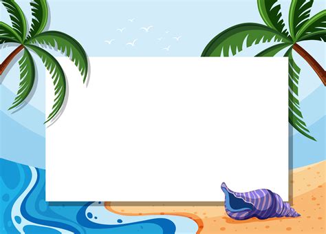 Free Beach Border Templates - Nisma.Info