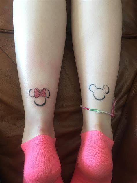 Minnie Mouse Outline Tattoo