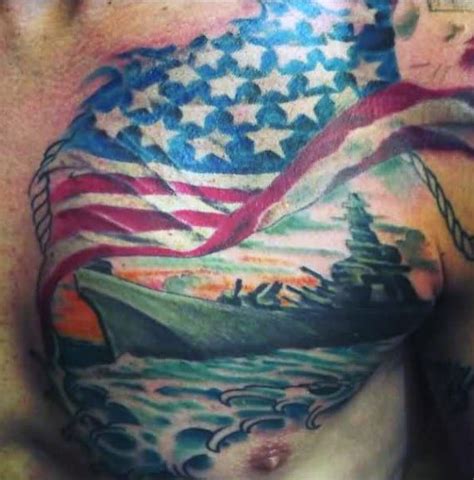 70 Navy Tattoos For Men - USN Ink Design Ideas