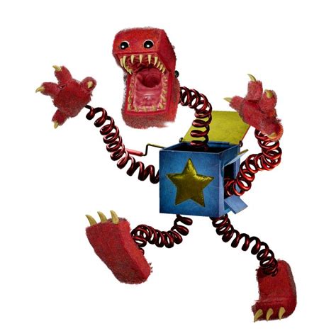 an image of a red monster holding a box