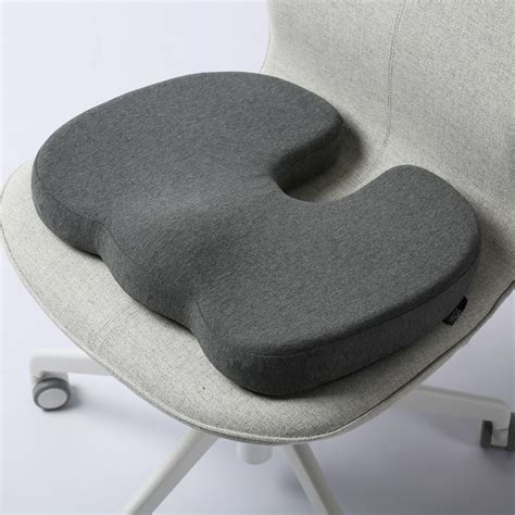 Dark Gray Premium Orthopedic Memory Foam Seat Cushion Coccyx Tailbone ...