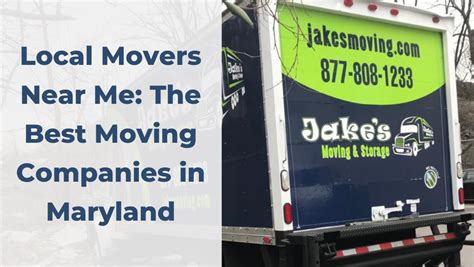 Local Movers Near Me: The Best Moving Companies in Maryland