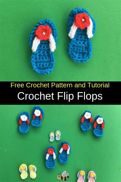 Crochet flip flops pattern – Artofit