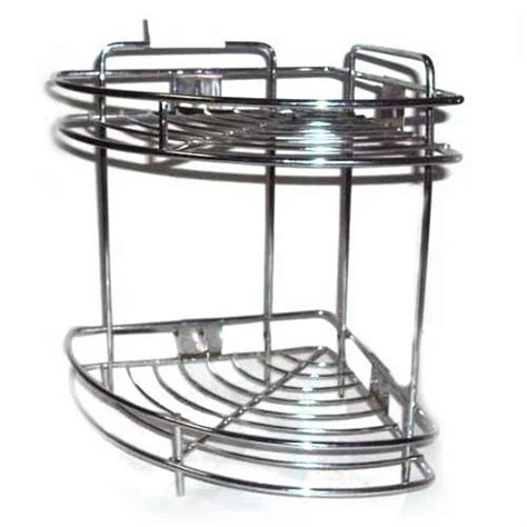 2 Shelves Stainless Steel Corner Shelf For Kitchen at Best Price in ...