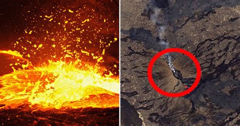 ‘Gate to Hell’ is OPEN: Volcano cracks 'with no explanation' as lava spurts from Earth - Daily Star