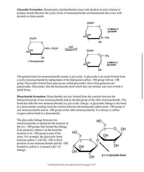 Solved Glycoside Formation: Hemiacetals (and hemiketals) | Chegg.com