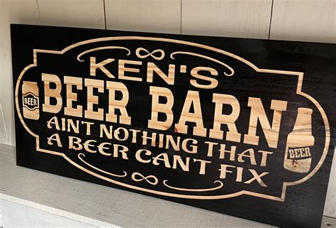 Personalized Man Cave Sign Custom Man Cave Sign Beer Sign | Etsy