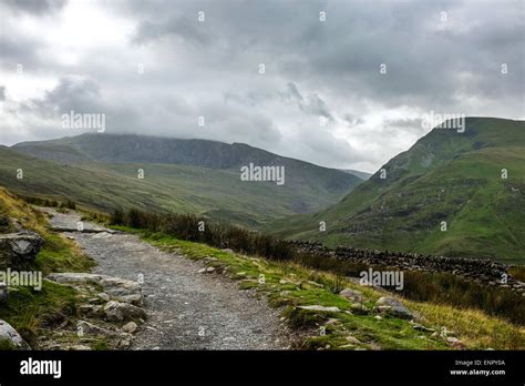 Llanberis Path route up Mount Snowdon Stock Photo - Alamy