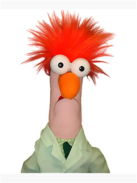 "Meep Muppet Beaker" Poster for Sale by Gallkhayes | Redbubble