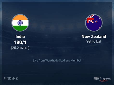 India vs New Zealand live score over 1st Semi-Final ODI 21 25 updates ...