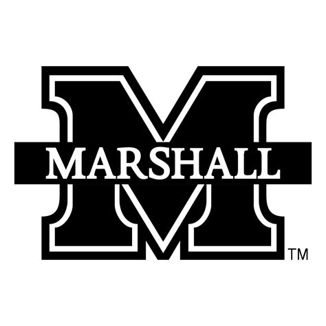 Marshall University Logo Black and White – Brands Logos