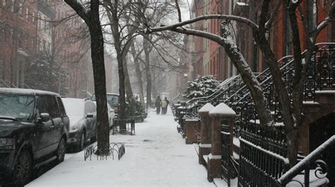 Snow On A New York Street wallpaper | nature and landscape | Wallpaper ...