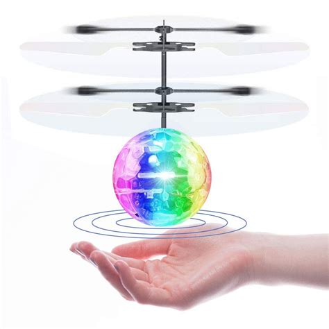 Flying Ball Toy, RC Infrared Induction Helicopter Ball Drone, Built-in ...