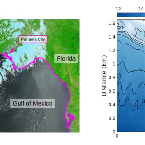 (Left) A satellite image shows the cloud cover associated with the ...