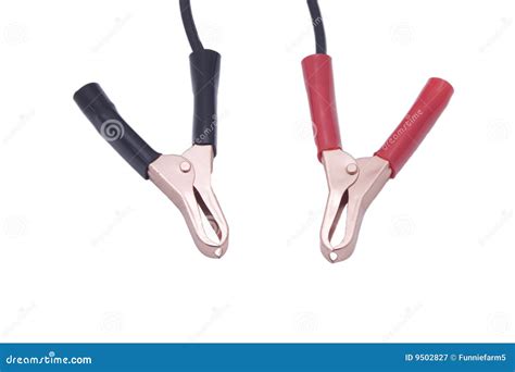 Battery clamps stock image. Image of electricity, cable - 9502827