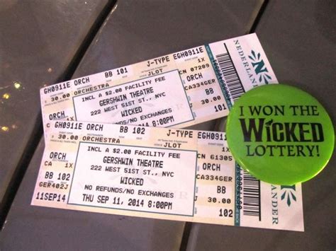 NYC Broadway Best Secret? Winning Wicked Lottery Tickets -Cheap! - Soul ...