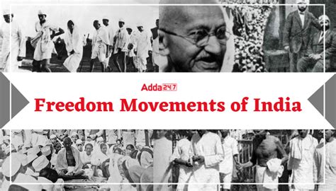 Important Indian Freedom Movements During Independence from 1857 to 1942