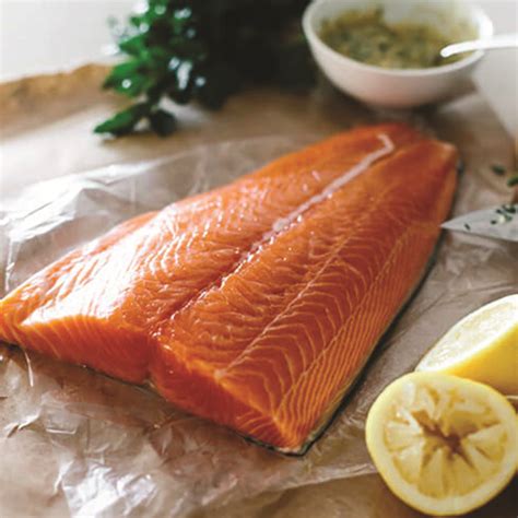 WHOLE SALMON FILLETS $28.35/lb (approx $56.70 ea) - T-Bone's