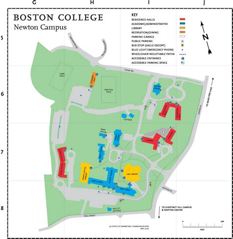 Boston College Newton Campus Map - 885 Centre Street 02459 • mappery